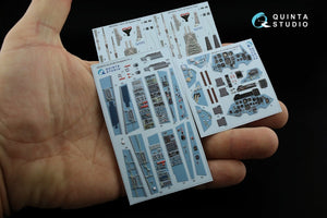 Intérieur imprimé en 3D et coloré sur papier décalcomanie Quinta Studio QD32072 Su-27UB (pour maquette Trumpeter) 1/32 – image 2