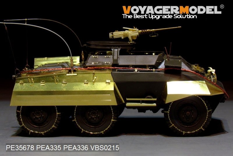 Chaînes à pneus pour véhicules blindés USM8/M20 de la Seconde Guerre mondiale, modèle Voyager PEA336 (pour TAMIYA 35228 35234/ITALERI 6364), échelle 1/35  – Bild 3