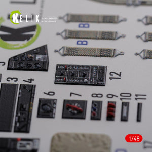 Décalcomanies 3D intérieures KELIK K48087 TBF-1C pour maquette Academy au 1/48 – image 3