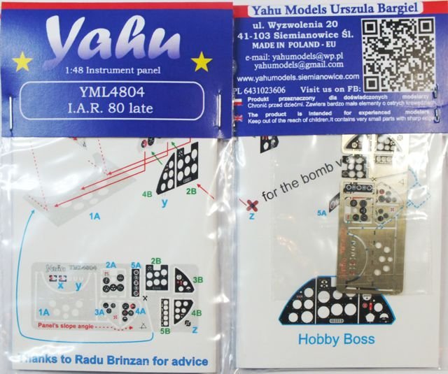 Yahu YML4804 IAR 80 tardif (Hobby Boss / LTD / Icarodesign) 1/48