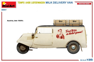 MiniArt 38057 TEMPO A400 LIEFERWAGEN. FOURgon DE LIVRAISON DE LAIT 1/35 – Bild 3