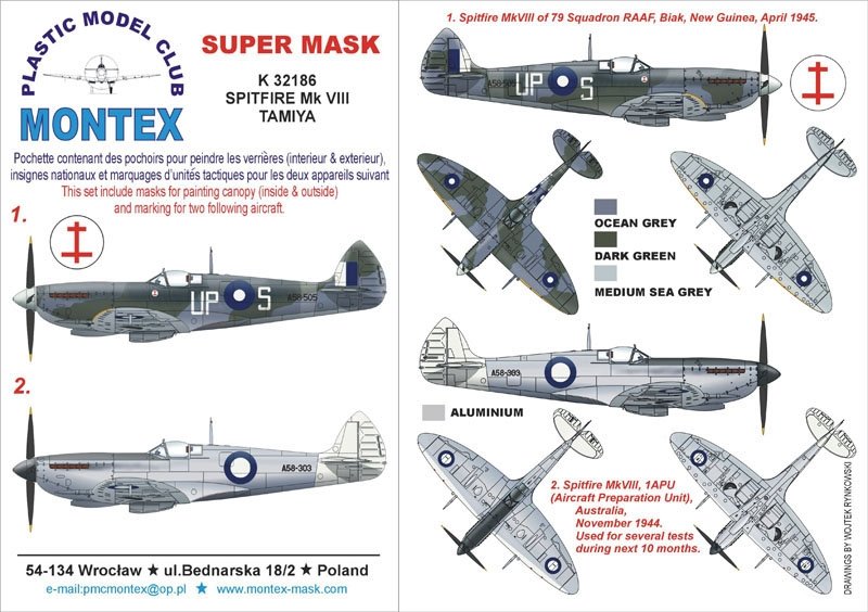 Montex K32186 Spitfire VIII 1/32