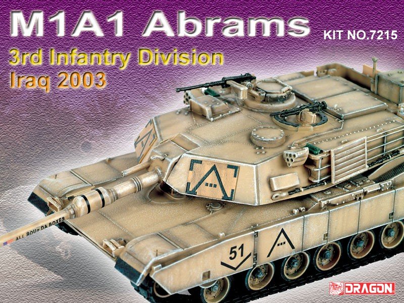 Dragon 7215 M1A1 Abrams Irak 2003 (1/72)