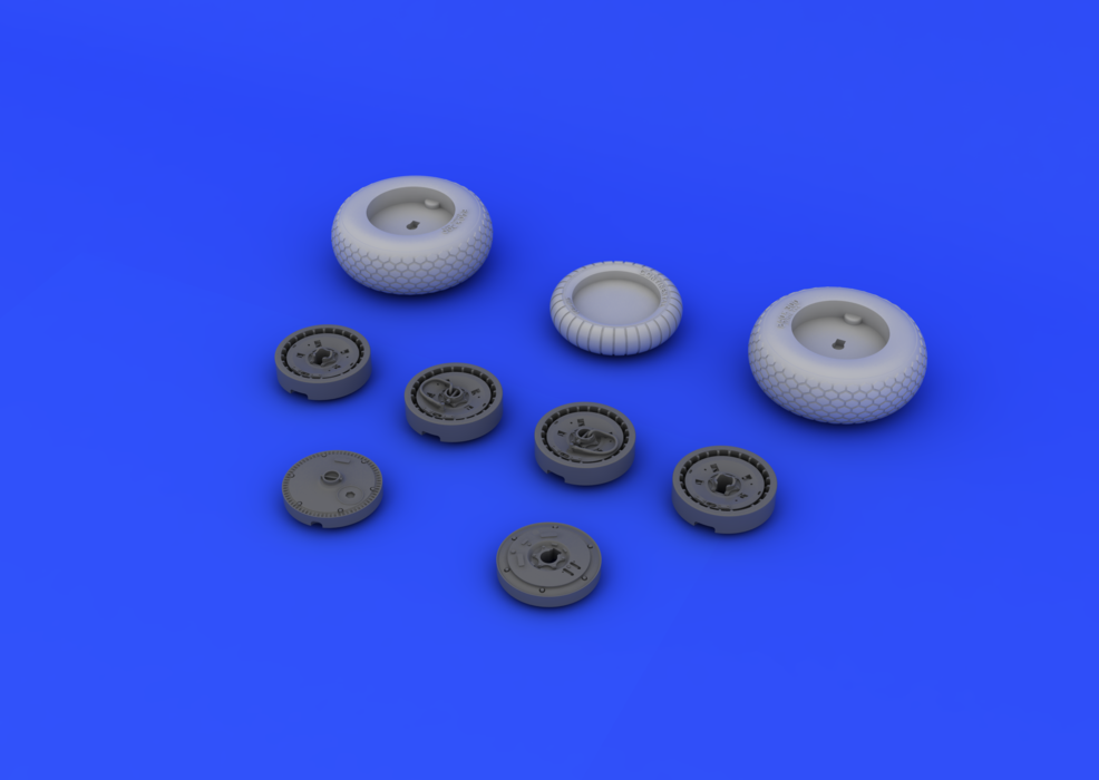 Roues Eduard 648106 Me 262 1/48 (TAMIYA) – immagine 3