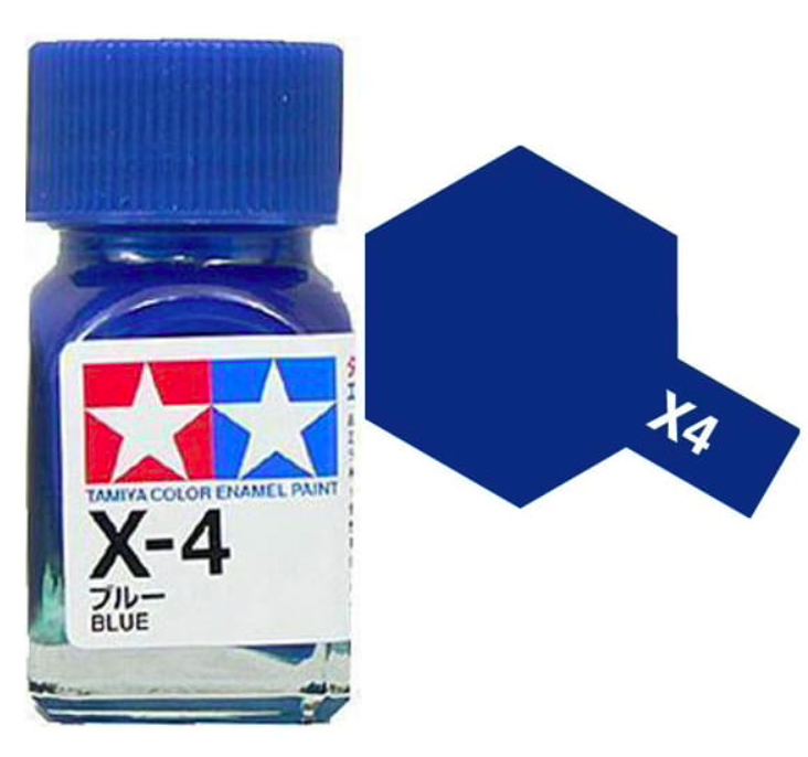 Peinture émail Tamiya X4 Bleu (80004) 