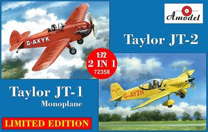 Maquette Amodel 72358 Taylor JT-1 Monoplan et Taylor JT-2 1/72