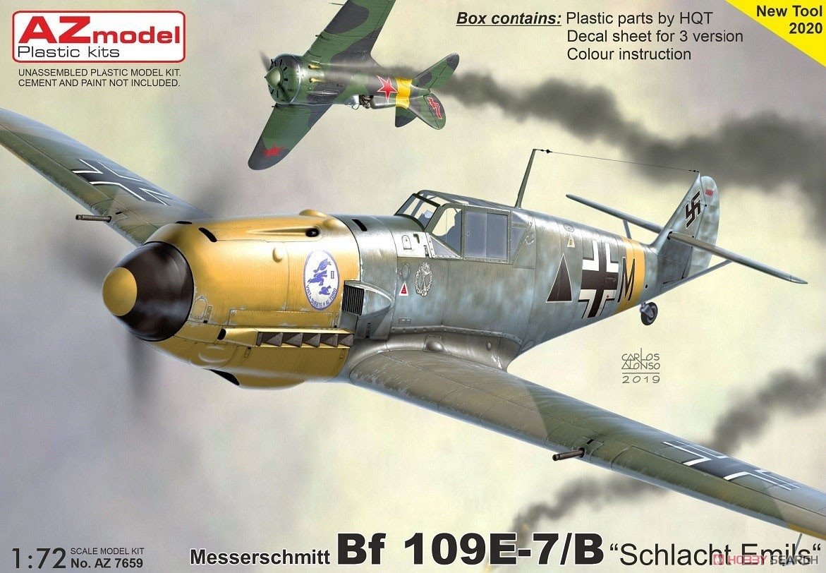 Maquette AZ7659 Messerschmitt Bf.109E-7 au 1/72