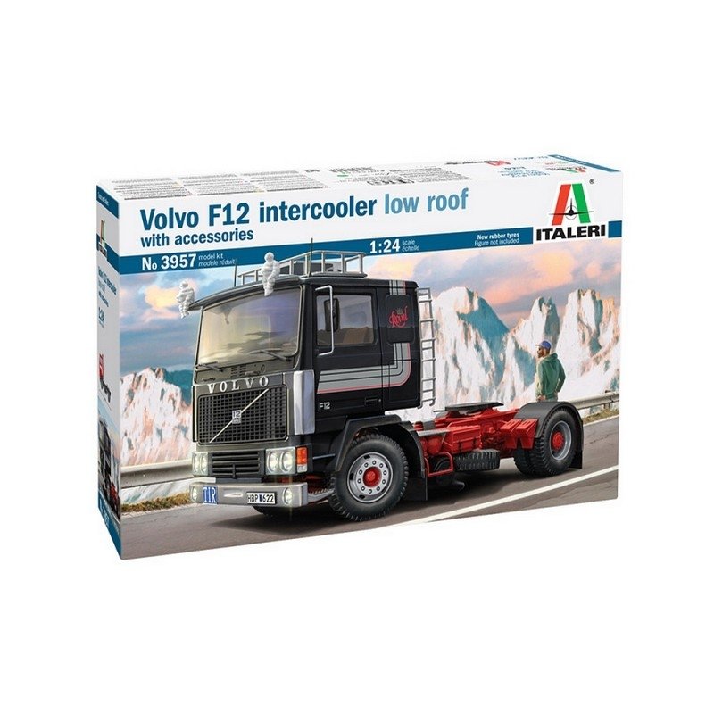 Italeri 3957 Volvo F-12 Intercooler toit bas avec accessoires 1/24