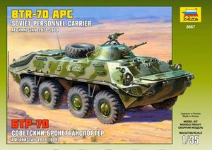 Zvezda 3557 BTR-70 Transport de troupes russe (Guerre d&amp;#39;Afghanistan) 1/35