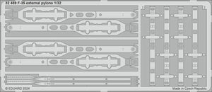 Pylônes externes Eduard 32489 F-35 TRUMPETER 1/32