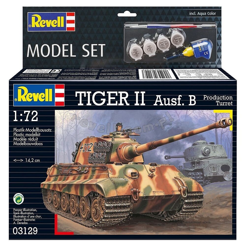 Revell 63129 Tigre II Ausf. Coffret modèle B 1/72