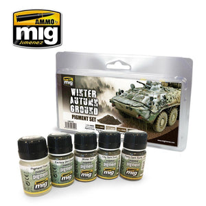 Munitions Mig 7455 KIT DE PIGMENTS DE SOL HIVER-AUTOMNE