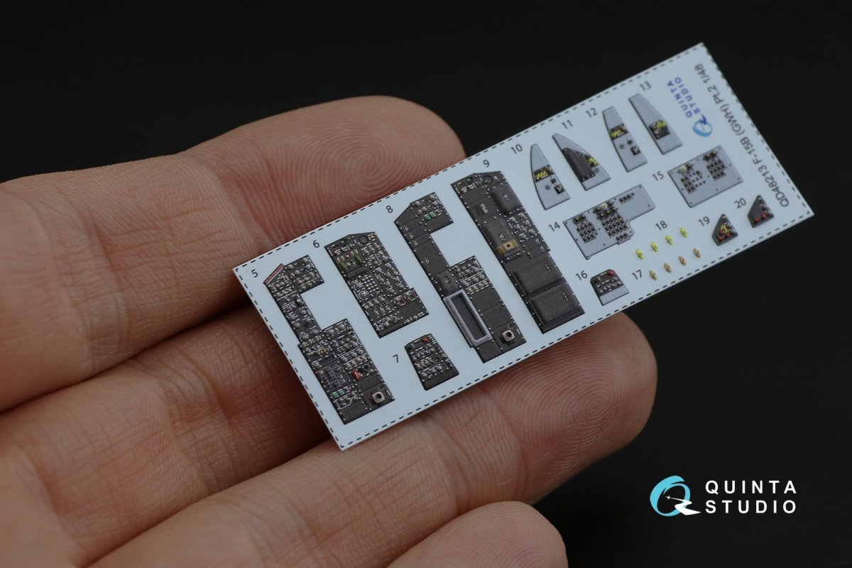 Intérieur imprimé en 3D et coloré pour le F-15B de Quinta Studio QD48213 (GWH) à l&amp;#39;échelle 1/48 – image 12