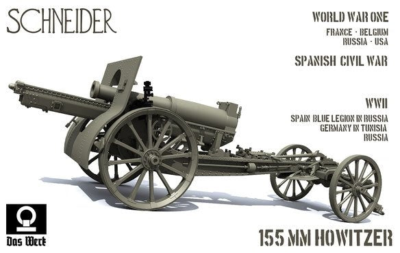 Das Werk DW35022 Obusier français 155 mm C17S France, USA, Espagne, Allemagne 1/35 – immagine 3