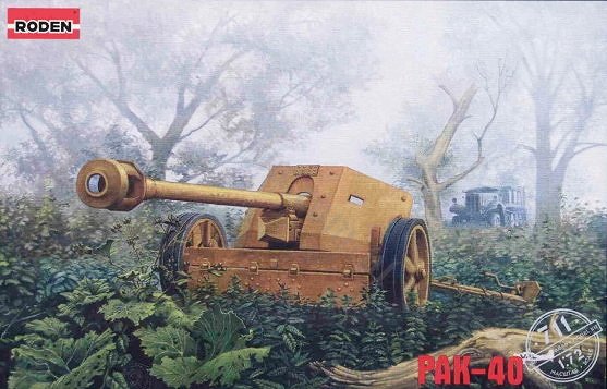 Roden 711 Canon allemand PAK-40 de la Seconde Guerre mondiale (1/72)