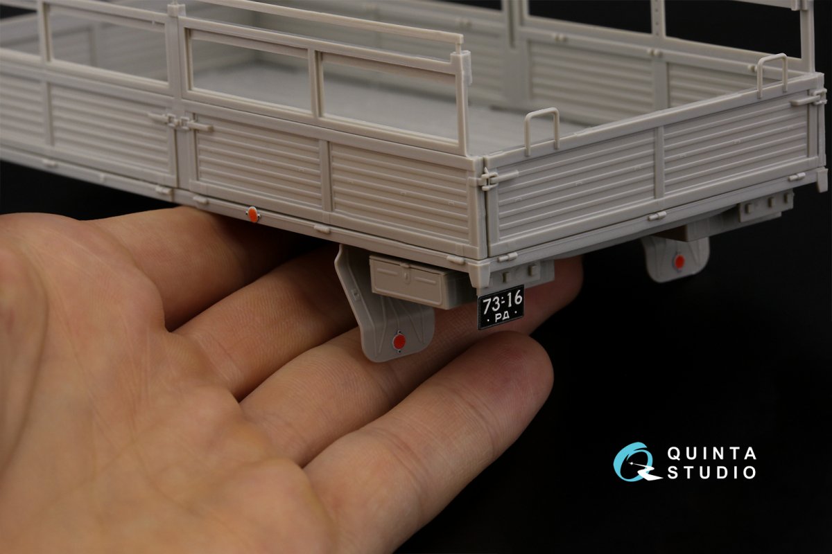 Intérieur imprimé en 3D et coloré sur papier décalcomanie Quinta Studio QD35074 KAMAZ 4310 (Trumpeter) 1/35 – Bild 9