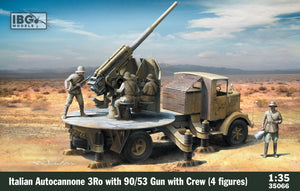 IBG 35066 Autocanon italien 3Ro avec canon de 90/53 et équipage (4 figurines) 1/35