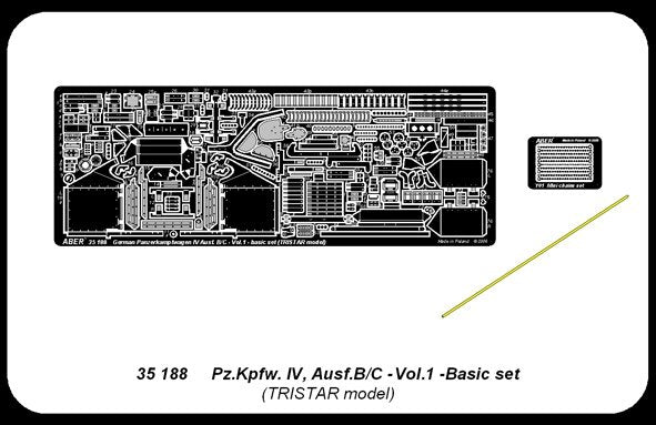 Aber 35188 Char moyen allemand Pz.Kpfw. IV, Ausf.B/C - vol.1 - coffret de base (1/35)  – Bild 5
