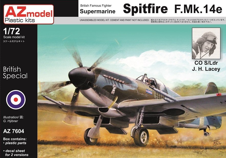 Maquette AZ AZ7604 Spitfire F.Mk.14e « Lacey » au 1/72