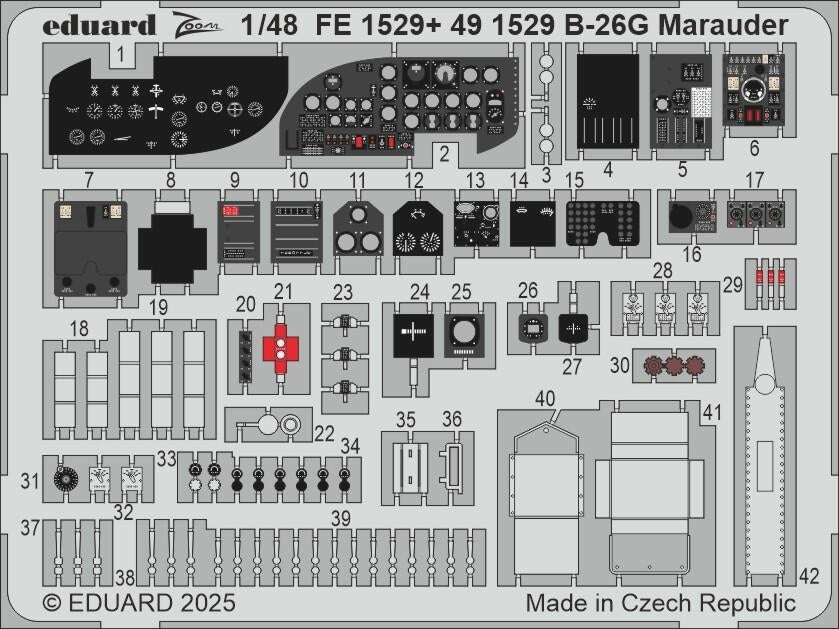 Eduard FE1529 B-26G Marauder ICM 1/48