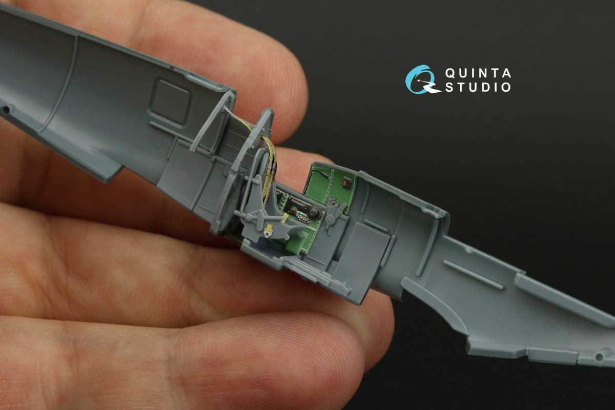Intérieur imprimé en 3D et coloré sur papier décalcomanie pour Spitfire Mk.VIII (Eduard) - Quinta Studio QD72043 - Échelle 1/72 – imagen 7