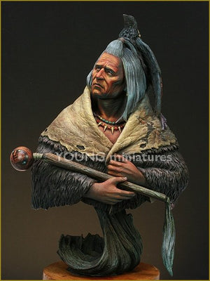 Young Miniatures YH1821 Porteur de corbeau Pied-Noir 1/10  – imagen 2