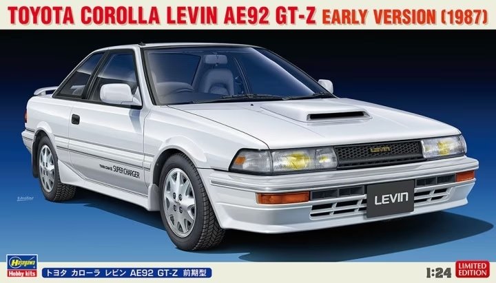 Hasegawa 20596 Toyota Corolla Levin AE92 GT-Z Première version (1987) 1/24