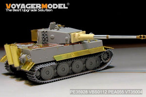 Maquette Voyager PE35928 Char Tiger I allemand de la Seconde Guerre mondiale, production tardive, pour TRUMPETER 09540, échelle 1/35 – immagine 3