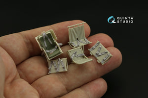 Intérieur coloré imprimé en 3D sur papier décalcomanie Quinta Studio QD48267 UH-1D (KittyHawk) 1/48 – imagen 8