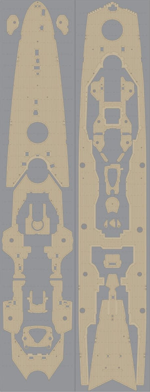 Pontos 35017WD1 DKM Printz Eugen Jeu de pont en bois (1/350)