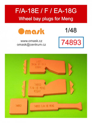 Omask 74893 Bouchons de puits de train d&amp;#39;atterrissage F/A-18E / F / EA-18G (pour Meng) 1/48