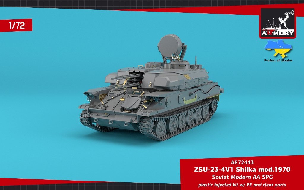 Armory Models 72443 ZSU-23-4V1 Shilka mod.1970 Canon automoteur antiaérien soviétique moderne 1/72 – image 13