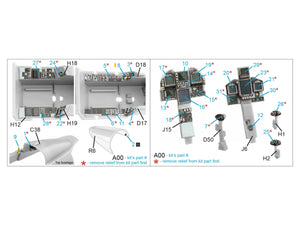 Intérieur imprimé en 3D et coloré sur papier décalcomanie pour F/A-18F tardif / EA-18G (Hobby Boss) (petite version) Quinta Studio QDS-48373 (échelle 1/48). – Bild 2