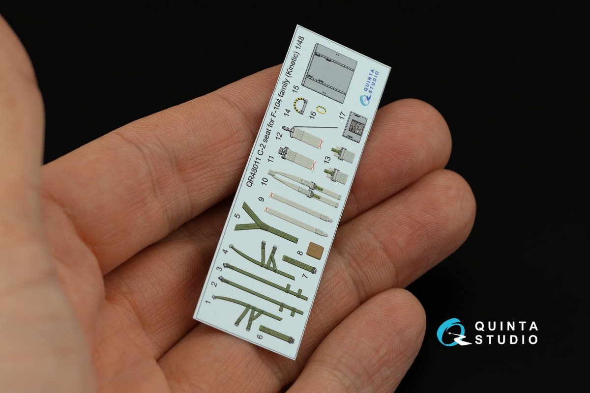 Siège Quinta Studio QR48011 C-2 pour la famille F-104 (Kinetic) 1/48 – immagine 7