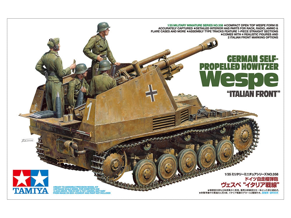 Tamiya 35358 Obusier automoteur allemand Wespe Front italien (1/35) – image 2