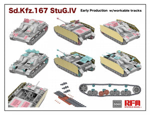 Maquette Rye Field 5060 Sd.Kfz.167 StuG.IV Première production avec chenilles fonctionnelles, échelle 1/35 – Bild 2