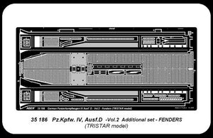 Aber 35186 Char moyen allemand Pz.Kpfw. IV, Ausf. D-vol. 2 - jeu supplémentaire - ailes (1/35) – image 4