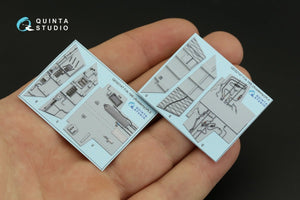 Intérieur imprimé en 3D et coloré sur papier décalcomanie Quinta Studio QD32147 F/A-18B (Academy) 1/32 – immagine 5