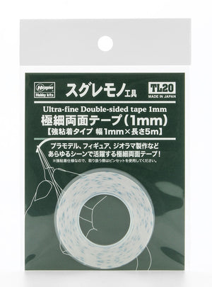 Ruban adhésif double face ultra-fin Hasegawa TL20 1 mm