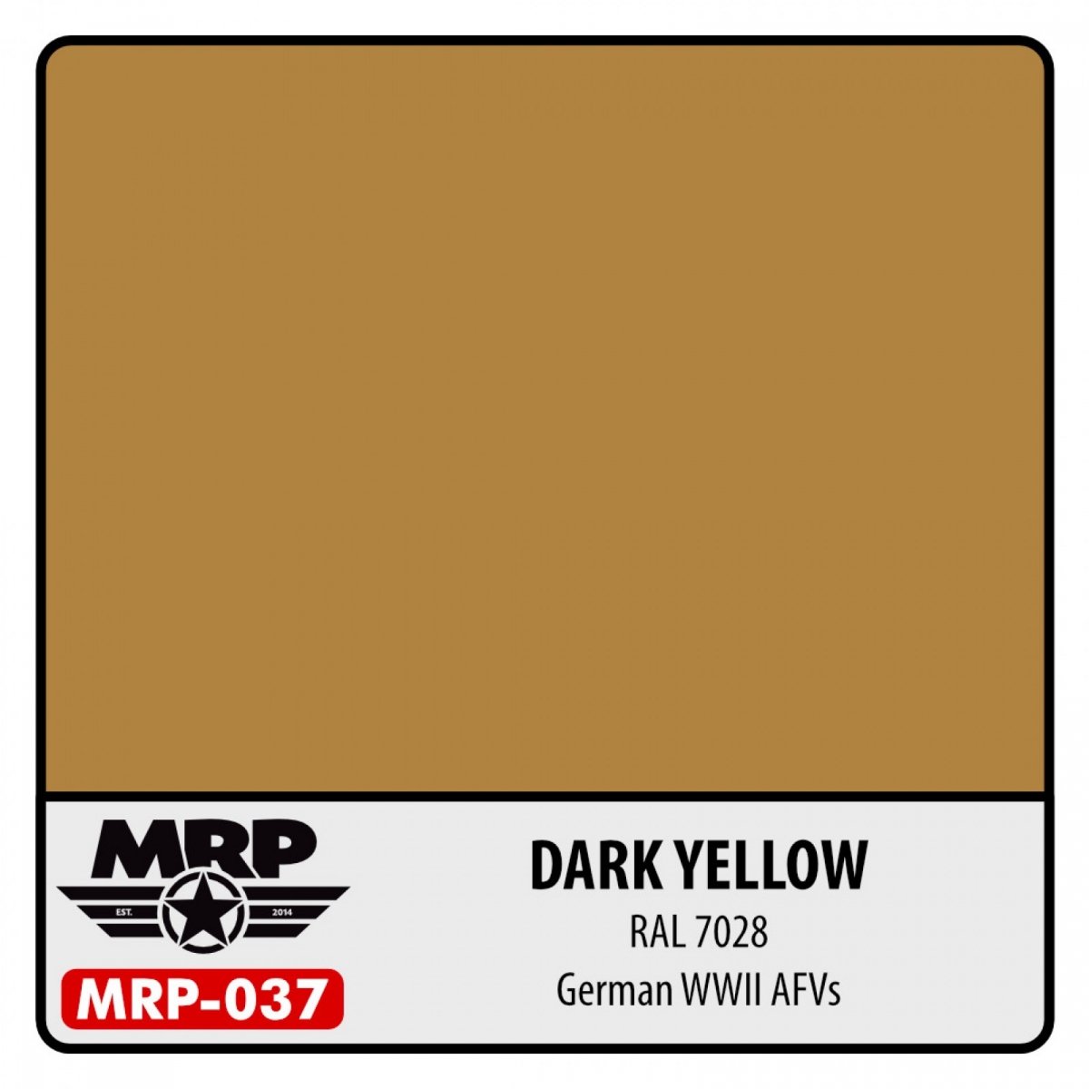 Peinture MR. Paint MRP-037 Jaune foncé RAL 7028 Véhicule blindé allemand de la Seconde Guerre mondiale 30 ml