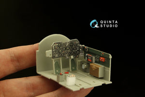 Quinta Studio QD32148 P-47D Thunderbolt Bubbletop Early, intérieur imprimé en 3D et coloré sur papier décalcomanie (Trumpeter), échelle 1/32 – image 7