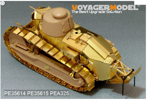 Maquette Voyager PE35614 Renault FT-17 français de la Première Guerre mondiale (type tourelle moulée), de base pour MENG TS-008 au 1/35 – image 4