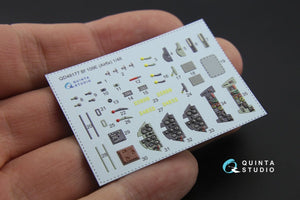 Intérieur imprimé en 3D et coloré sur papier décalcomanie Quinta Studio QD48177 Bf 109E (pour maquette Airfix) au 1/48 – image 8