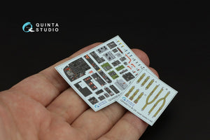 Intérieur imprimé en 3D et coloré sur papier décalcomanie Quinta Studio QD48258 A(B)-26B (ICM) 1/48 – immagine 3
