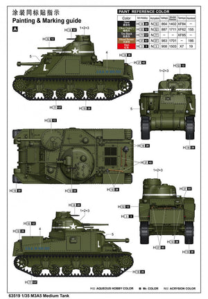 J&amp;#39;adore le kit 63519 M3A5 Char moyen 1/35 – image 3