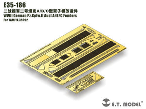 ET modèle E35-186 WWII allemand Pz.Kpfw.II Ausf.A/B/C Fenders (pour TAMIYA 35292) (1/35)