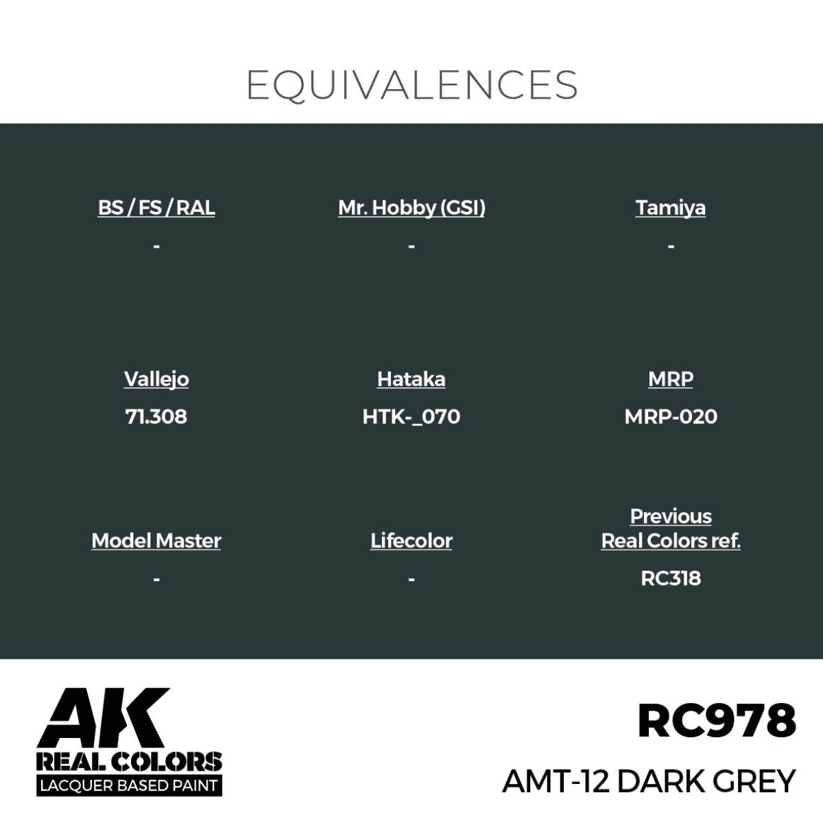 AK Interactive RC978 AMT-12 Gris foncé 17 ml – immagine 2