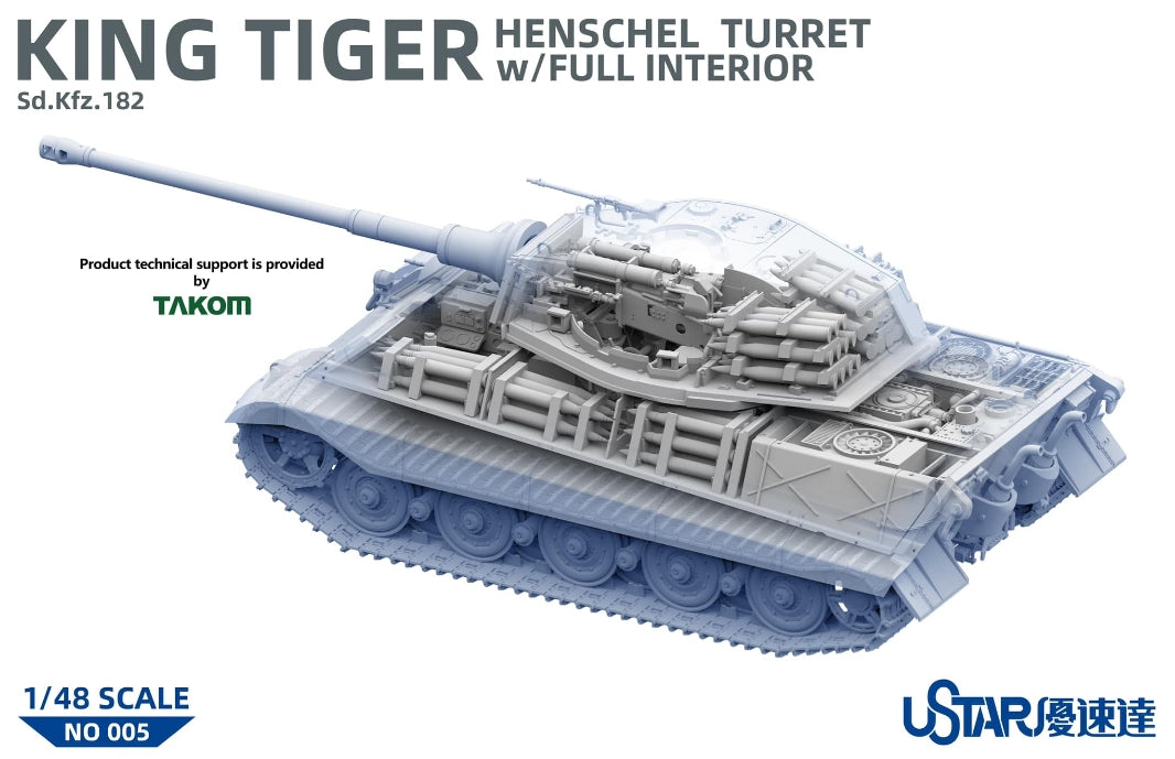 Suyata NO-005 King Tiger Tourelle Henschel avec intérieur complet 1/48  – Bild 3
