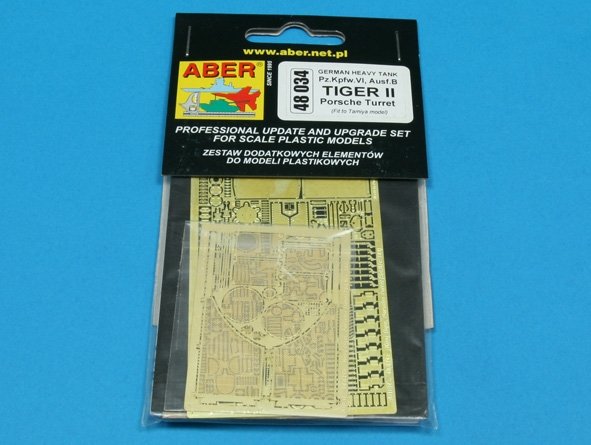 Aber 48034 Pz.Kpfw.VI, Ausf.B TIGER II avec tourelle Porsche Tamiya 1/48 – imagen 3