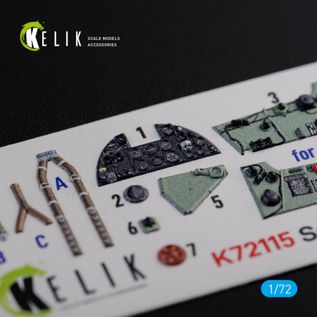 Décalcomanies 3D intérieures KELIK K72115 Sea Hurricane Mk I pour maquette Arma Hobby au 1/72  – immagine 3